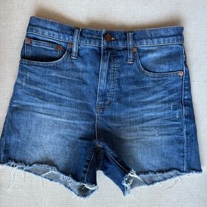 Madewell High Rise Denim Shorts